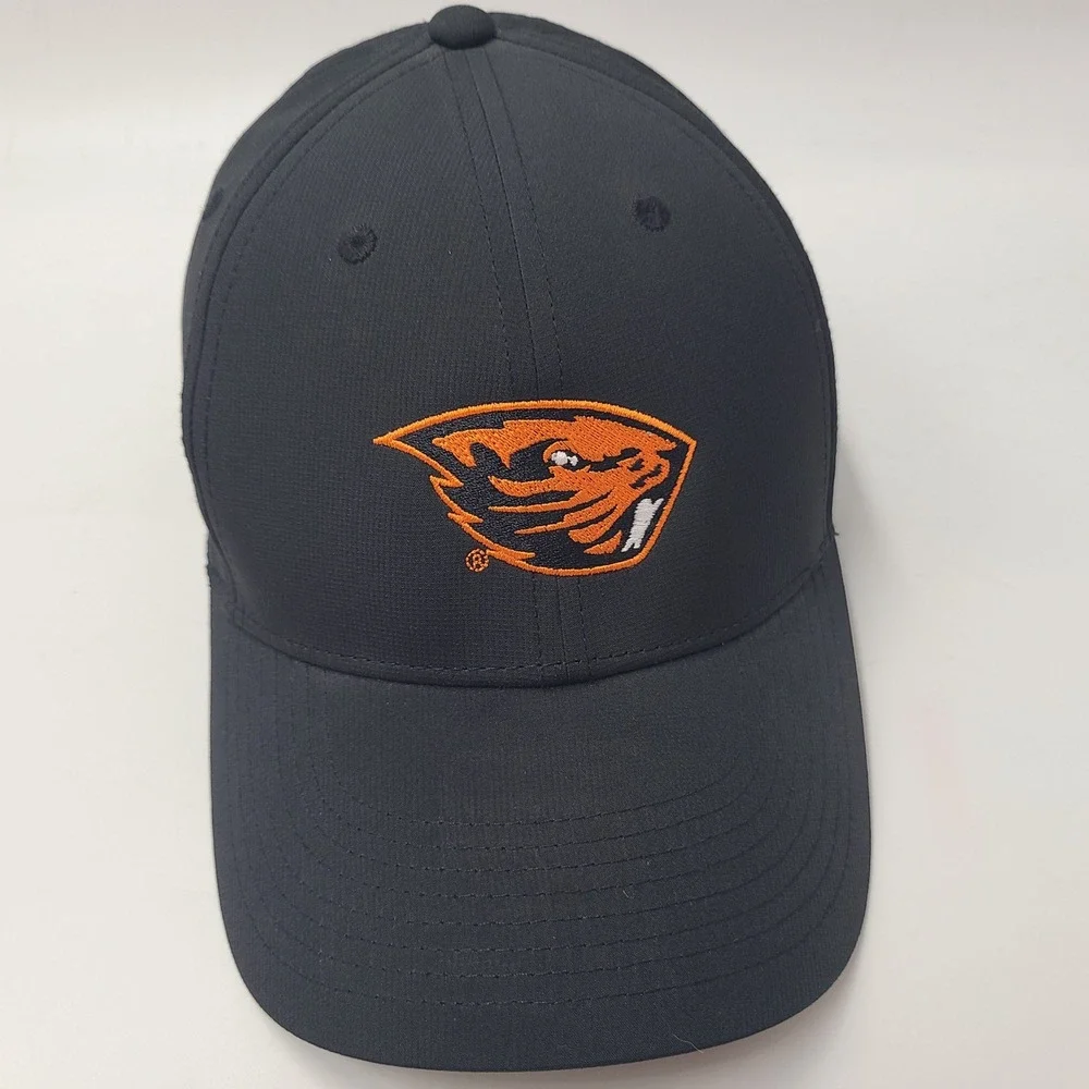 Oregon State Beavers Hat Adjustable Nike‎ Black Orange NCAA Legacy91 Dri-Fit Men